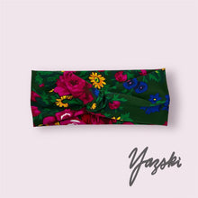 Load image into Gallery viewer, Cotton Lycra Knit Floral Masani Headband