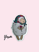 Load image into Gallery viewer, Just All Happy Floral Sheep Sticker