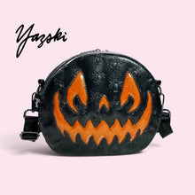 Load image into Gallery viewer, Black Spider Spooky Pumpkin Purse
