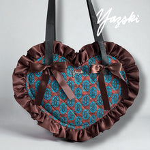 Load image into Gallery viewer, Sleeping Beauty Clusters Ruffle Heart Tote
