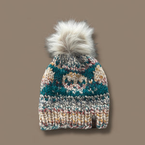 Skull and Hearts Slouchy Beanie