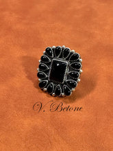 Load image into Gallery viewer, 15 Stone Black Onyx Ring
