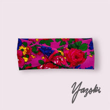 Load image into Gallery viewer, Cotton Lycra Knit Floral Masani Headband

