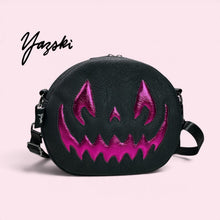 Load image into Gallery viewer, Metallic Pink Spooky Pumpkin Purse
