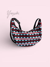 Load image into Gallery viewer, Turquoise R&amp;B Crescent Bag
