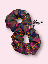 Load image into Gallery viewer, Brown Floral SCRUNCHIE
