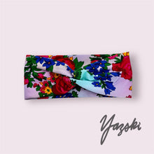 Load image into Gallery viewer, Cotton Lycra Knit Floral Masani Headband
