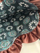 Load image into Gallery viewer, Sleeping Beauty Clusters Ruffle Heart Tote
