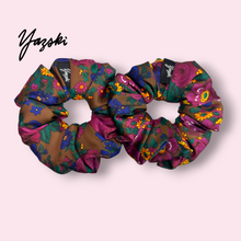 Load image into Gallery viewer, Brown Floral SCRUNCHIE
