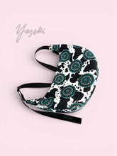 Load image into Gallery viewer, Cow Turquoise Crescent Bag
