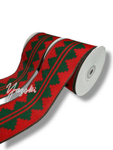 Load image into Gallery viewer, BURLAP Christmas Navajo Basket Design
