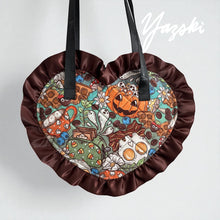 Load image into Gallery viewer, Spooky Breakfast Heart Ruffle Tote
