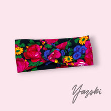 Load image into Gallery viewer, Cotton Lycra Knit Floral Masani Headband
