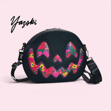 Load image into Gallery viewer, Pink Floral Cutesy Pumpkin Purse
