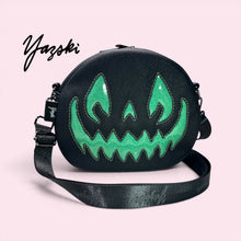 Load image into Gallery viewer, Green Glitter Spooky Pumpkin Purse (Copy)
