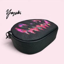 Load image into Gallery viewer, Pink Floral Spooky Pumpkin Purse
