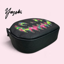 Load image into Gallery viewer, Green Floral Spooky Pumpkin Purse
