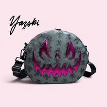 Load image into Gallery viewer, Gray Spider Spooky Pumpkin Purse
