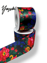 Load image into Gallery viewer, 2” Ribbon Black Floral Masani
