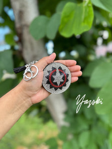 Crystal Navajo Basket Keychain